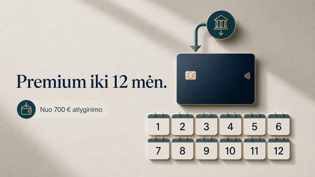 Gidai Revolut Premium iki 12 mėnesių už atlyginimą
